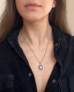 VINTAGE DOUBLE SIDED ROULETTE & PLAYING CARD DISC PENDANT