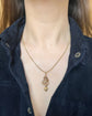 ANTIQUE COILED SNAKE & MINI HEART PENDANT