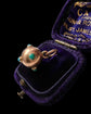 VICTORIAN 15CT GOLD & TURQUOISE MINI ORB PENDANT