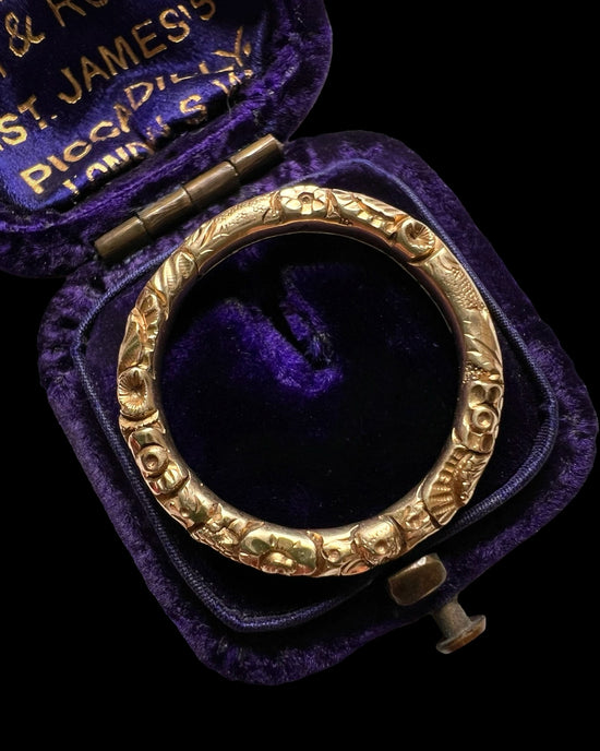 GEORGIAN 15CT GOLD SPLIT RING