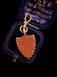 VICTORIAN GOLDSTONE SHIELD PENDANT