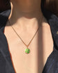 ANTIQUE FOUR LEAF CLOVER ENAMEL & 15CT GOLD PENDANT