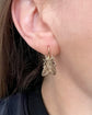 ANTIQUE SILVER GILT FLY EARRINGS