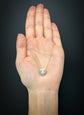 VICTORIAN CARVED MOONSTONE & DIAMOND DOG NECKLACE