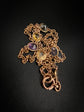ANTIQUE 15CT & MULTI GEM CHAIN