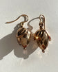 VICTORIAN FACETED GOLD ACORN EARRINGS