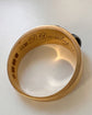 CHUNKY VICTORIAN BANDED AGATE FLUSH SET RING