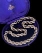 SUPER CHUNKY VINTAGE SILVER TWIST CHAIN & BRACELET SET