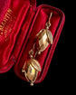 VICTORIAN FACETED GOLD ACORN EARRINGS