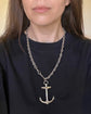 SUPERSIZED VICTORIAN SILVER ANCHOR PENDANT