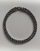 VINTAGE CHUNKY SILVER ROPE TWIST CHAIN