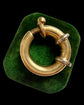 HUGE VINTAGE 18CT GOLD & SAPPHIRE BOLT RING