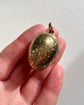 ANTIQUE SILVER GILDED EGG PENDANT