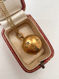 VICTORIAN 18CT GOLD & DIAMOND ORB PENDANT