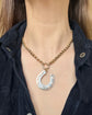 VICTORIAN MIXED METAL HORSESHOE PENDANT