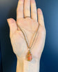 VICTORIAN 15CT GOLD COILED SNAKE & CORAL PENDANT