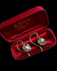 19TH CENTURY PASTE SINGLE STONE EARRINGS