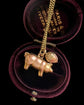 ANTIQUE 9CT GOLD PIG & ACORN PENDANT