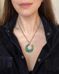 VICTORIAN MALACHITE HORSESHOE PENDANT