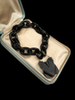 VICTORIAN JET PADLOCK BRACELET