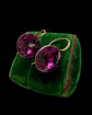 VICTORIAN PURPLE PASTE EARRINGS