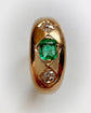 ANTIQUE EMERALD & DIAMOND RING