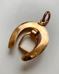 19TH CENTURY HORSESHOE & STIRRUP 18CT GOLD PENDANT