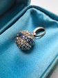 19TH CENTURY DIAMOND & SAPPHIRE ORB PENDANT