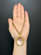VICTORIAN ROCK CRYSTAL PENDANT WITH BALL FINIAL FRAME