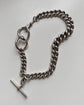 VINTAGE LARGE SCALE SILVER CHAIN EXTENDER / CLASP
