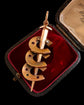 ANTIQUE TRIPLE HORSESHOE & NAIL PENDANT