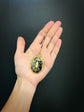 EARLY 19TH CENTURY SWISS ENAMEL COMPACT/MIRROR PENDANT