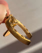 19TH CENTURY HORSESHOE & STIRRUP 18CT GOLD PENDANT