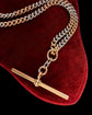 ANTIQUE BI-COLOUR 18CT GOLD & PLATINUM CURB ALBERT CHAIN