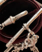 ANTIQUE SILVER FANCY LINK ALBERT CHAIN