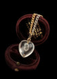 VICTORIAN ROCK CRYSTAL HEART PENDANT