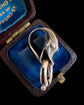 ANTIQUE SILVER SNAKE HEAD BAIL / CHAIN EXTENDER