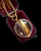 VICTORIAN HIGH CARAT GOLD ROCK CRYSTAL POOL OF LIGHT SPHERE LOCKET
