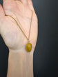 LATE VICTORIAN AGATE AND DIAMOND NUT PENDANT