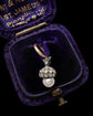 VICTORIAN DIAMOND & PEARL MINI ACORN PENDANT