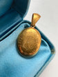 VICTORIAN PRETTY TURQUOISE & 15CT GOLD PENDANT