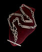 ANTIQUE SILVER TROMBONE & KNOT ALBERT CHAIN
