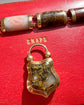 VICTORIAN MULTI AGATE BRACELET & PADLOCK