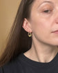 ANTIQUE MIXED METAL HORSESHOE EARRINGS