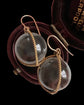VICTORIAN HIGH CARAT GOLD POOL OF LIGHT EARRINGS