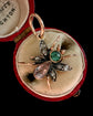 VICTORIAN GEM SET BUG PENDANT