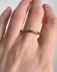 LARGE GEORGIAN 15CT GOLD CHASED SPLIT RING