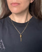 ANTIQUE 9CT GOLD ACORN & DOG CLIP CHAIN EXTENDER / BAIL