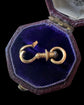19TH CENTURY FRENCH 18CT GOLD MINI TWIST DOG CLIP