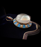 LARGE SCALE VICTORIAN ROCK CRYSTAL DOME PENDANT